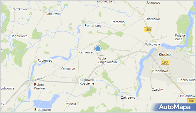 mapa Wola Łagiewnicka, Wola Łagiewnicka na mapie Targeo